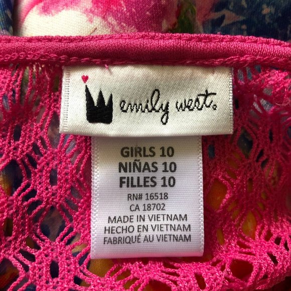 EMILY WEST GIRLS FLORAL FIT & FLARE DRESS - Picture 2 of 7